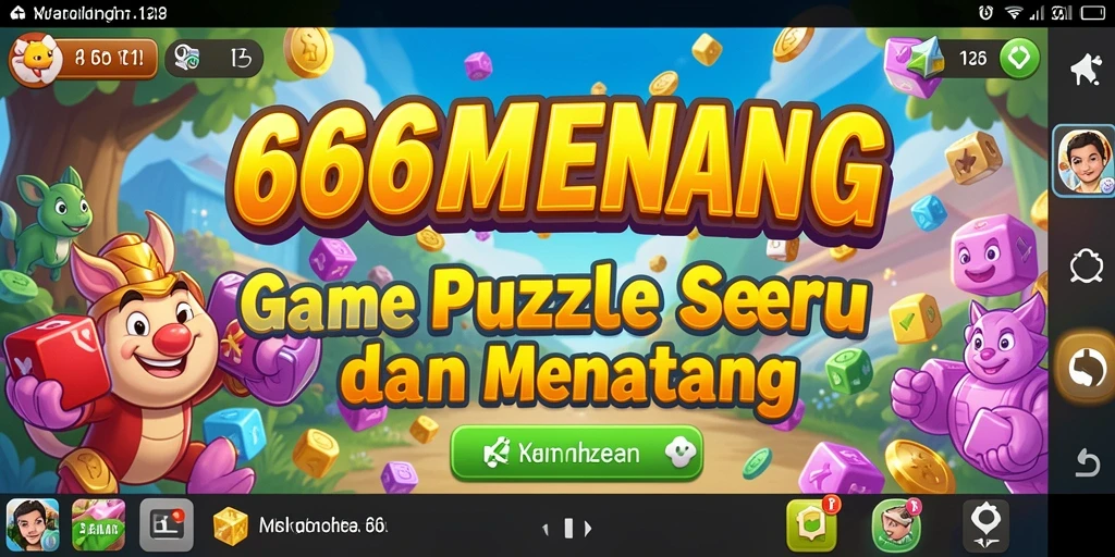Tampilan gameplay 666MENANG yang menarik dan penuh dengan tantangan Puzzle.