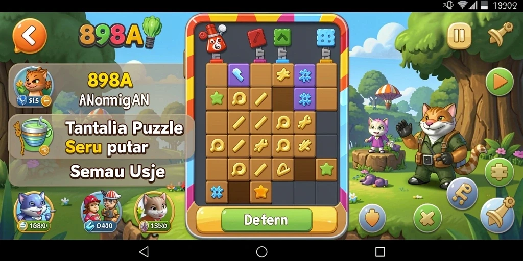 Gameplay 898A menampilkan tantangan Puzzle yang menarik dan menantang.
