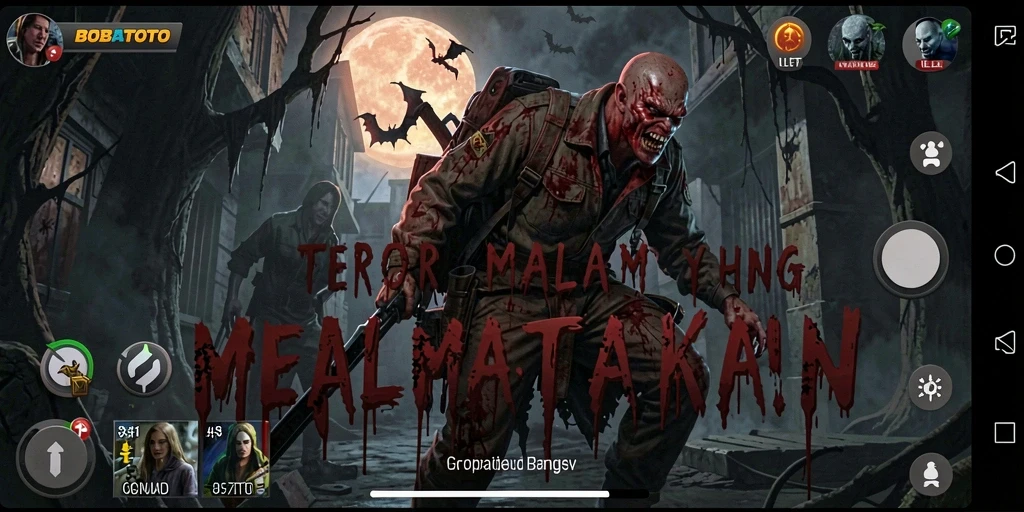 Screenshot gameplay menampilkan suasana mencekam dari BOBATOTO.
