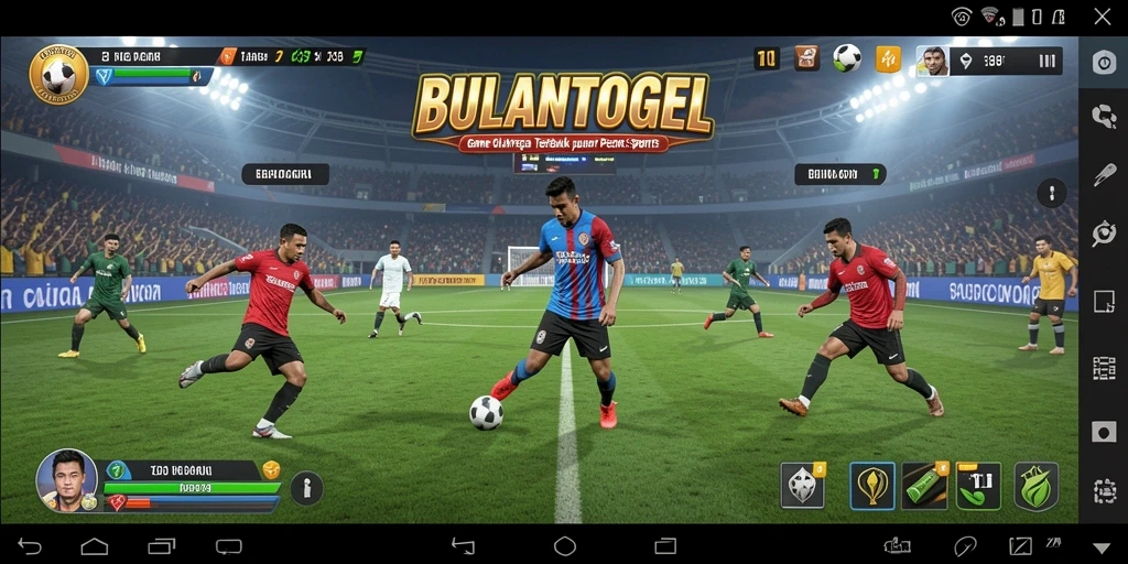 Tampilan seru dari gameplay BULANTOGEL dalam aksi olahraga.