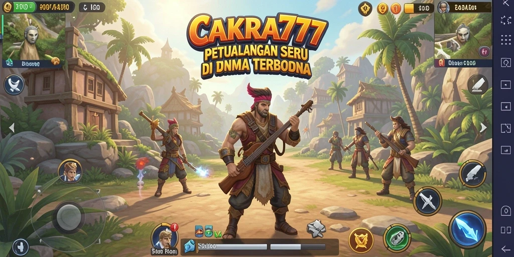 Gameplay seru di dunia terbuka CAKRA777 yang luas.
