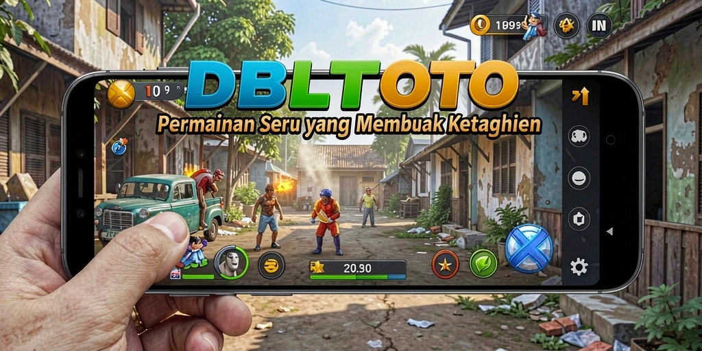 Tampilan gameplay seru DBLTOTO dalam suasana arcade.