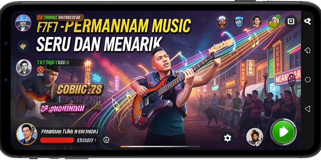 Gameplay F7F7 yang penuh ritme dan warna.