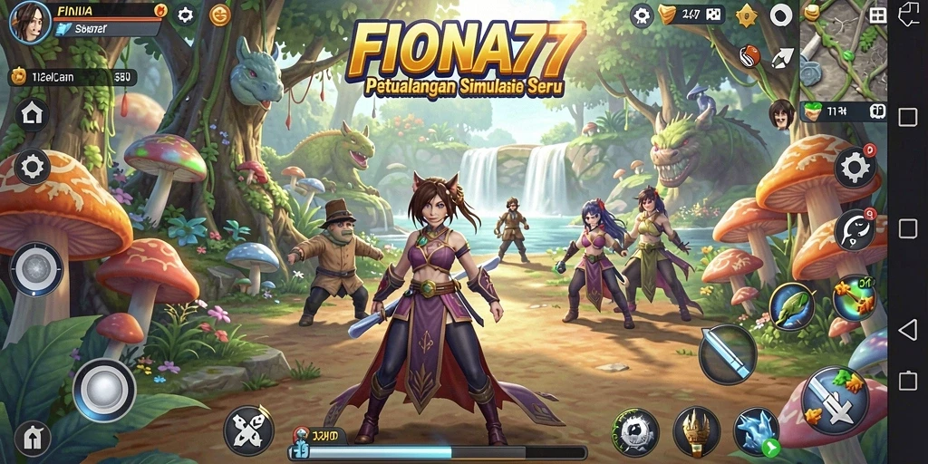 Tampilan gameplay FIONA77 yang menarik dan interaktif.
