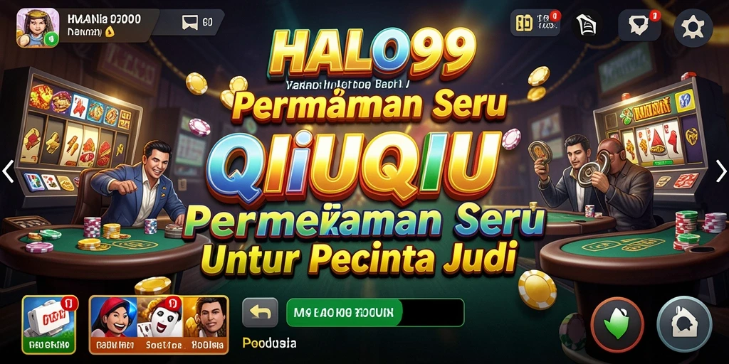 Tampilan gameplay HALO99 yang penuh aksi QiuQiu.
