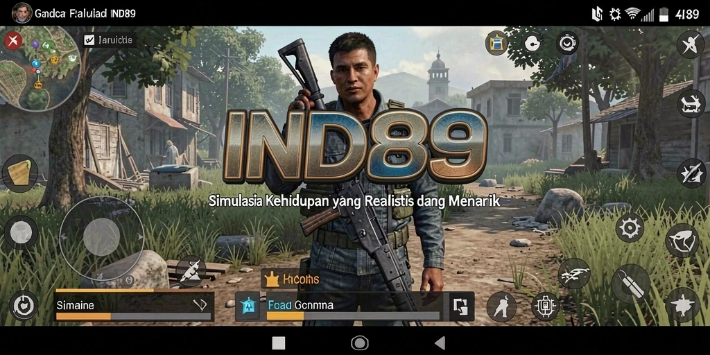 Screenshot gameplay IND89 menunjukkan interaksi karakter yang realistis.