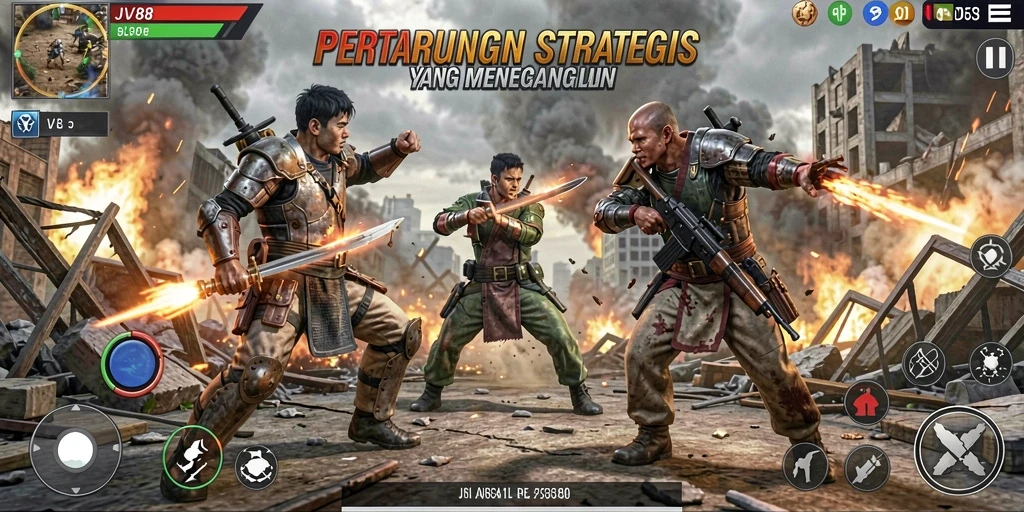 Tampilkan gameplay strategi yang mendebarkan dan menantang.