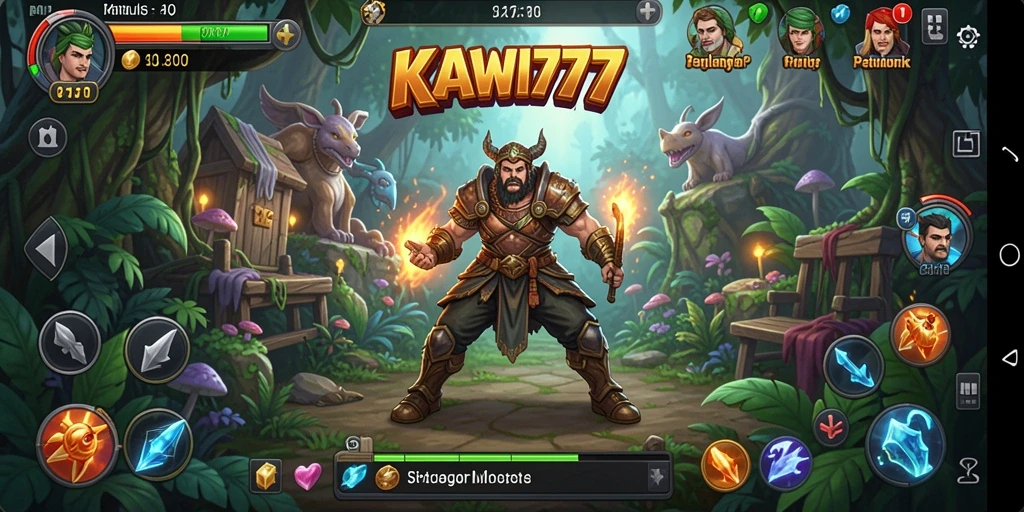 Tampilan gameplay KAWI777 yang mengasyikkan dan mendebarkan.