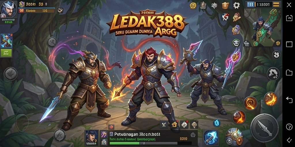 Tampilan gameplay menegangkan di dunia ARPG LEDAK388.