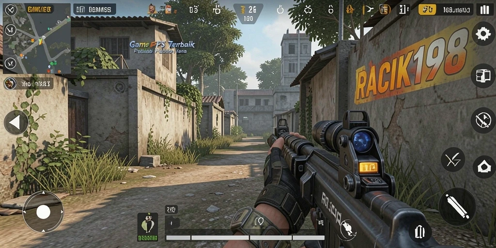 Tampilan gameplay intens dari RACIK198 yang menegangkan.