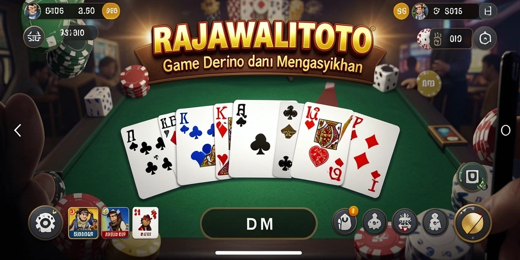 Tampilan gameplay seru dan interaktif dalam RAJAWALITOTO.