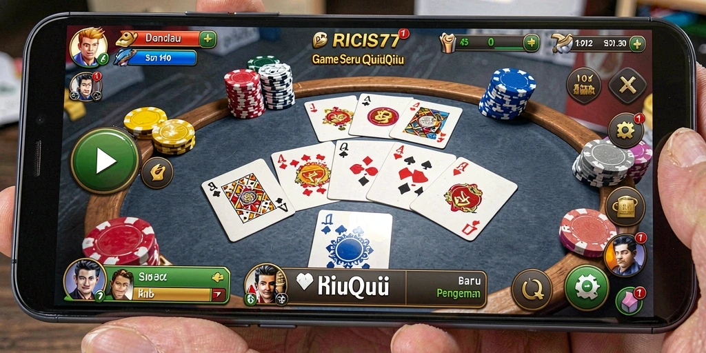 Tampilan gameplay QiuQiu yang menarik di RICIS77