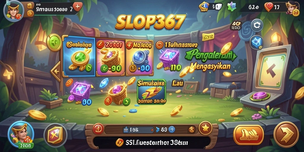 Screenshot utama SLOT367 yang menunjukkan gameplay seru dan interaktif.