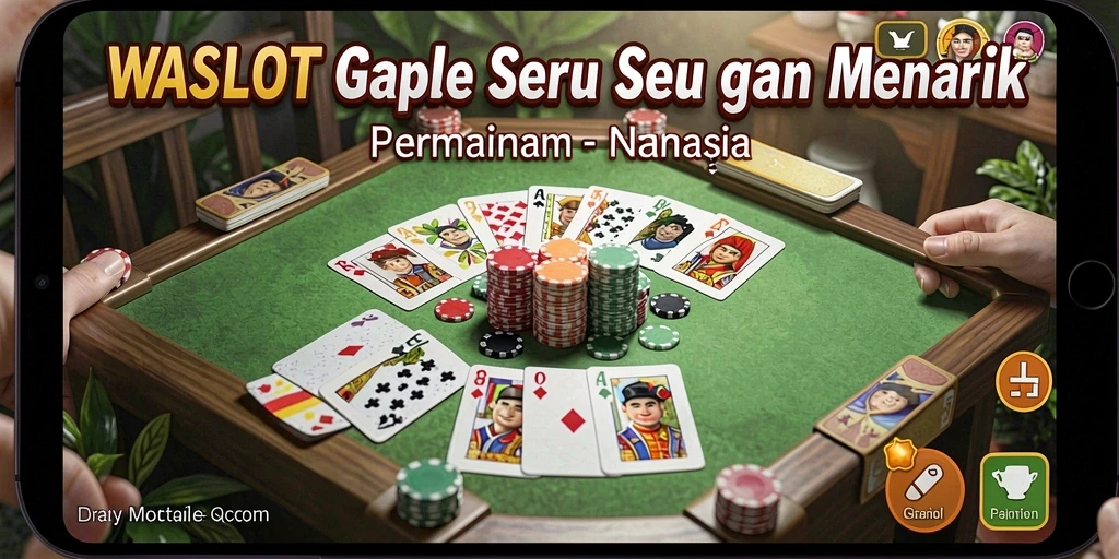 Screenshot gameplay WASLOT yang menampilkan keseruan bermain Gaple.