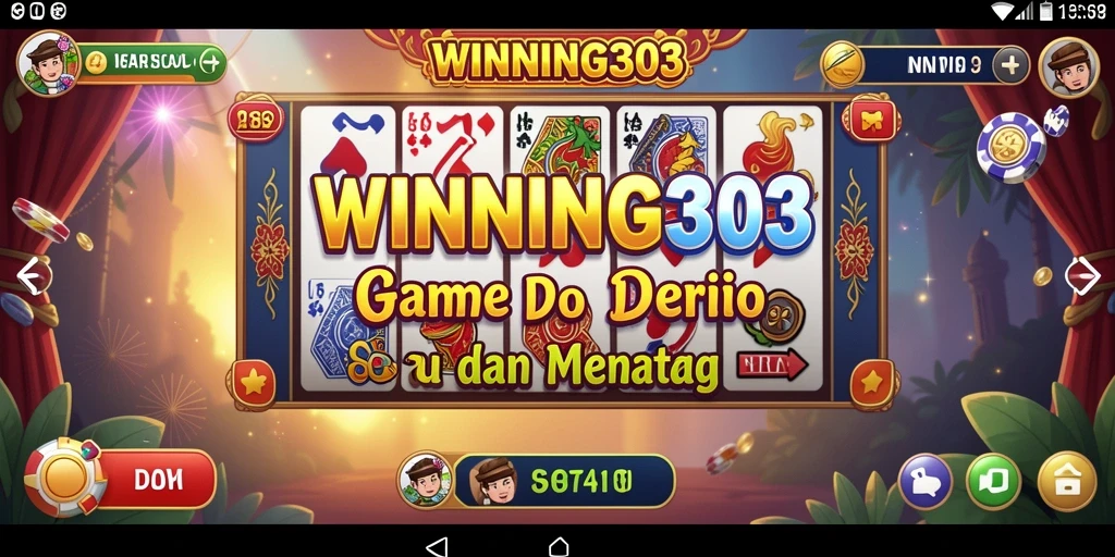 Tampilan gameplay seru di WINNING303 dengan kartu Domino